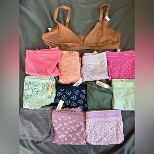 Victoria's Secret Mixed Lingerie Set - Brown, Pink, Green, Lavender